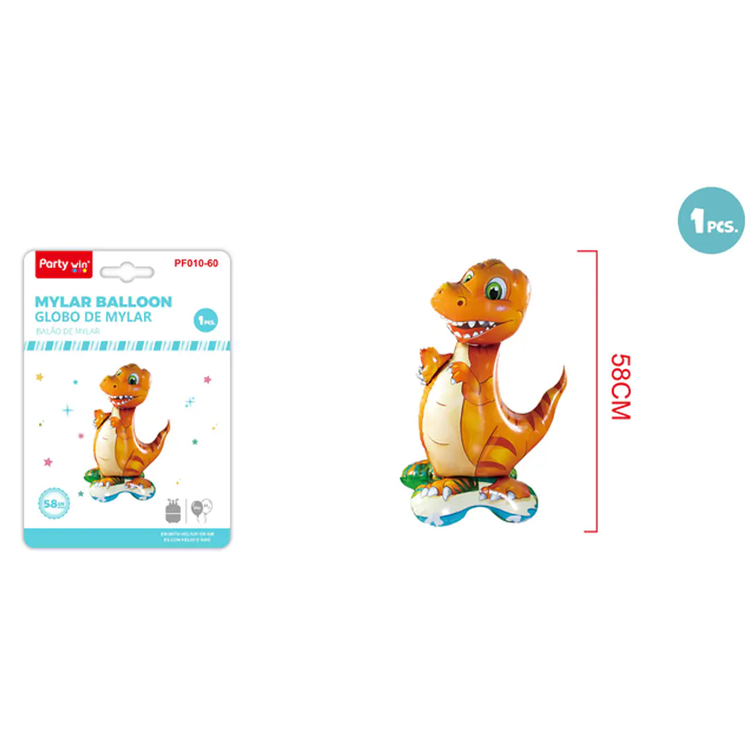 Globo Metal De Piel Dinosaurio 58Cm 1
