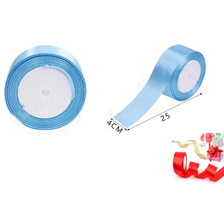 Cinta De Raso Celeste 4Cm 1