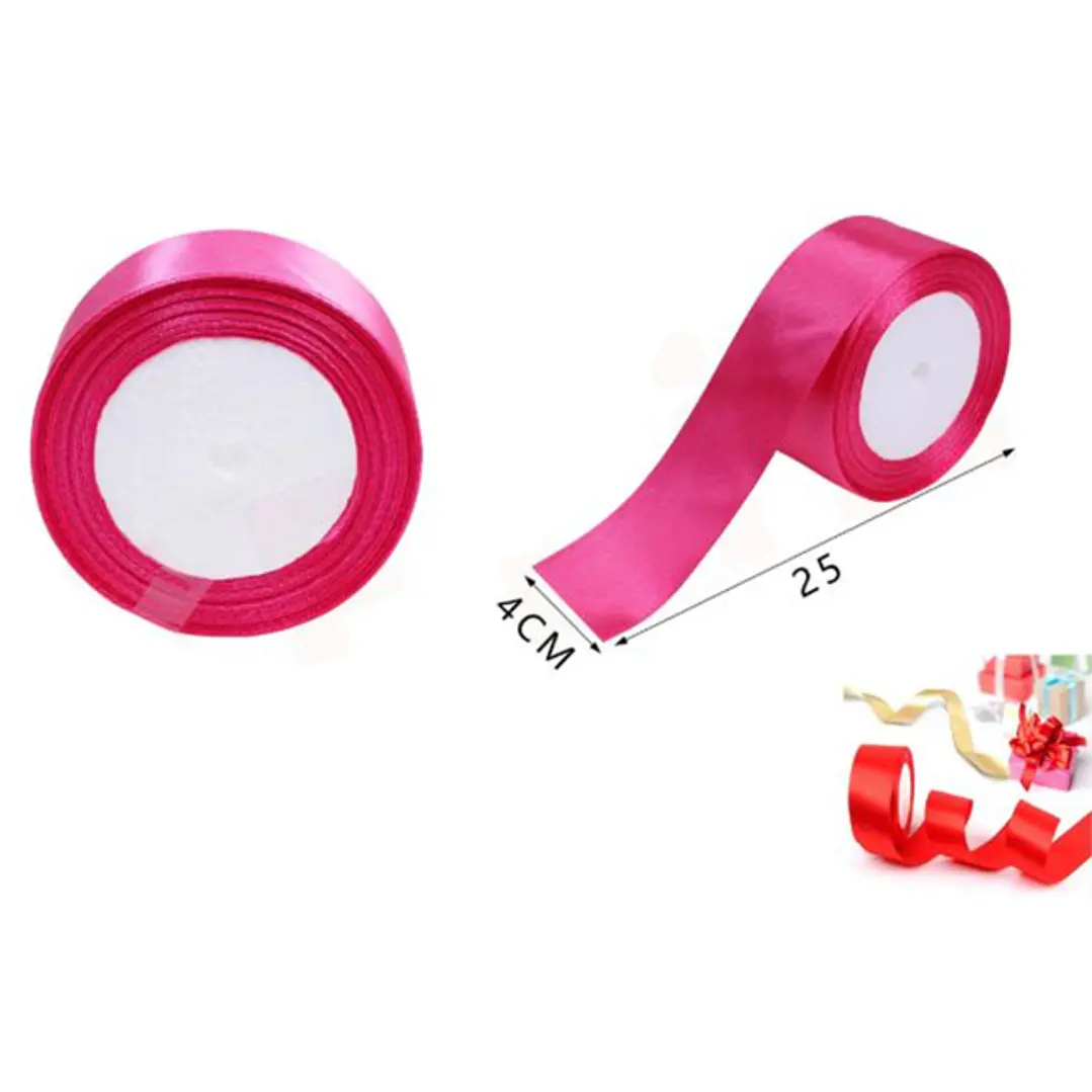Cinta De Raso Fucsia 4Cm 1