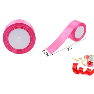 Cinta De Raso Rosado 5Cm