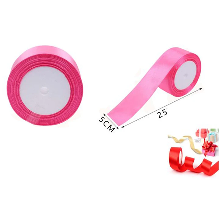 Cinta De Raso Rosado 5Cm 1