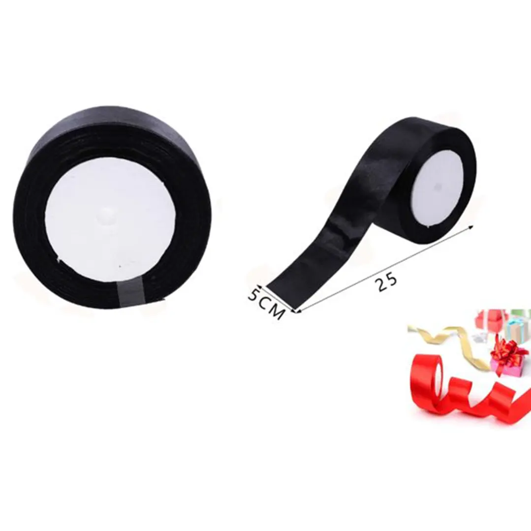 Cinta De Raso Negro 5Cm 1