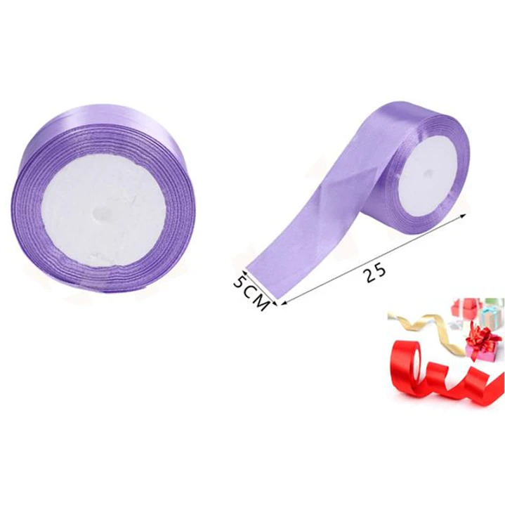 Cinta De Raso Morado Claro 5Cm 1