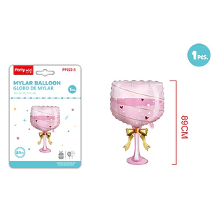 Globo Metal Vaso De Vino 89Cm