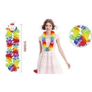 Collar De 30X2 Flores Flour Multicolor 51Cm