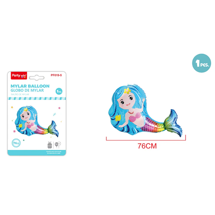 Globo Metal Sirena 76Cm 1