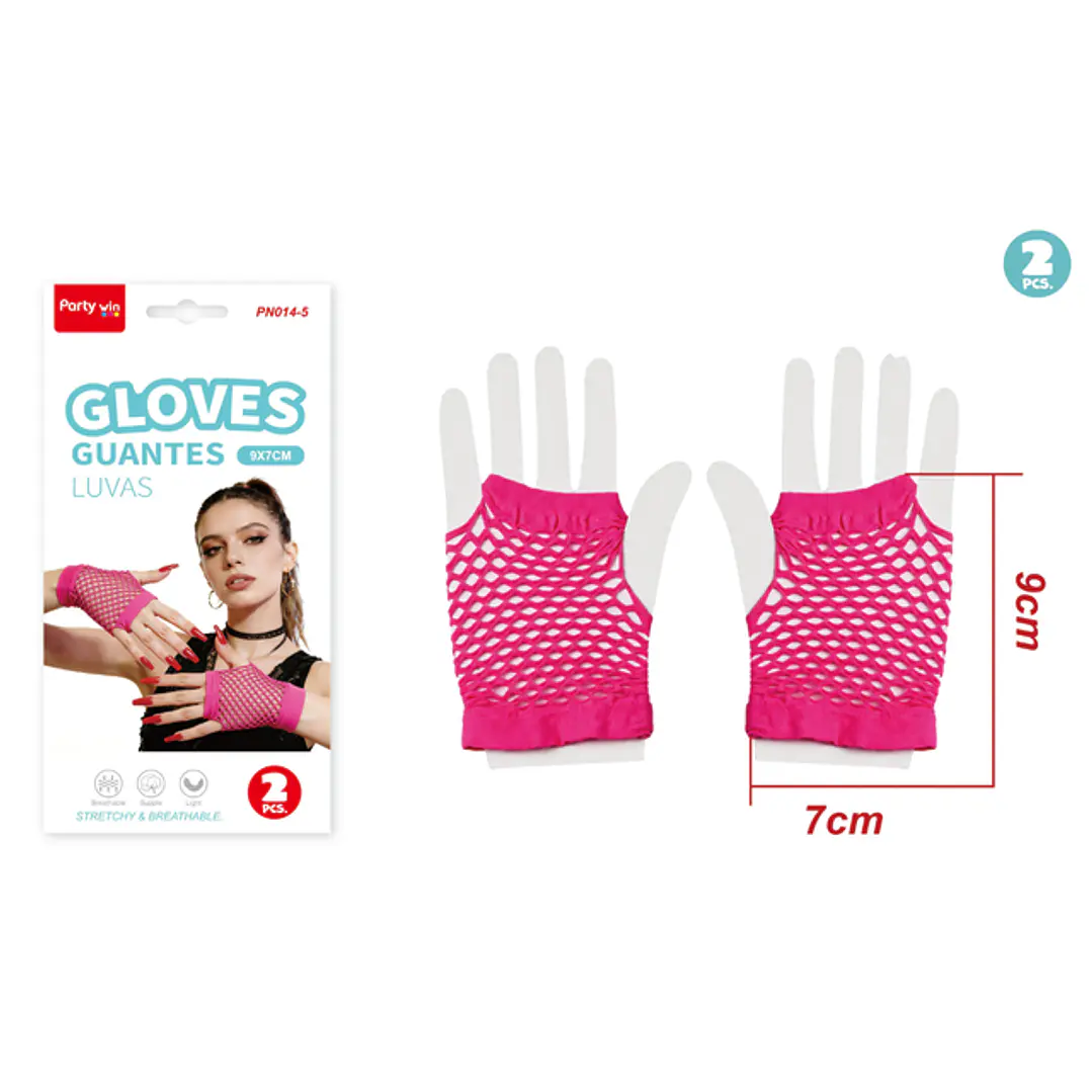 Guantes Fucsia 2 Unidades 1