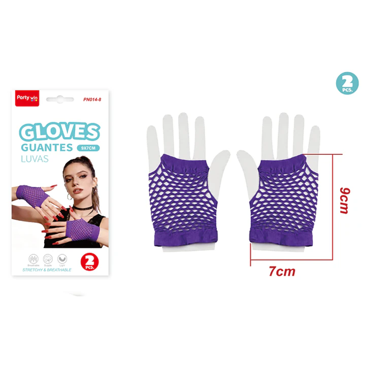 Guantes Morado 2 Unidades 1