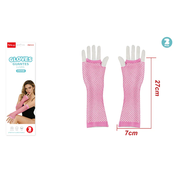 Guantes Largo Rosado 2 Unidades 1