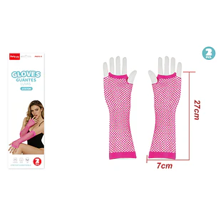 Guantes Largo Fucsia 2 Unidades