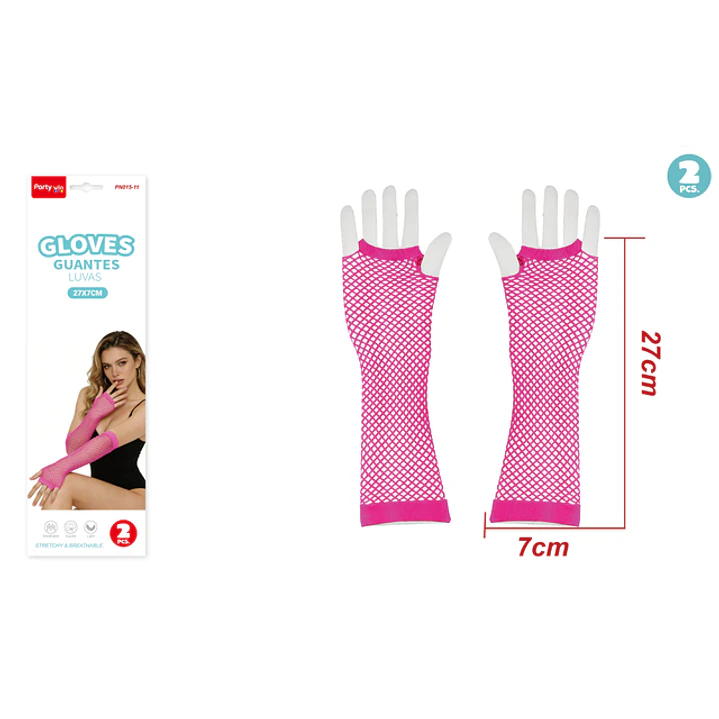 Guantes Largo Fucsia 2 Unidades 1