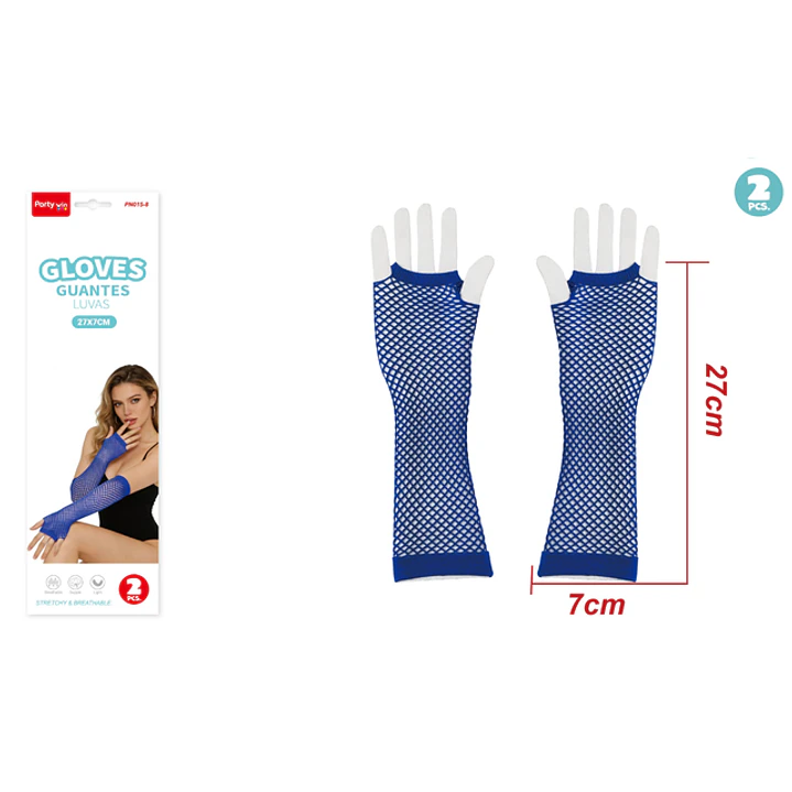 Guantes Largo Azul 2 Unidades 1