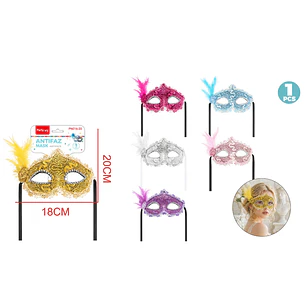 Mascarilla De Fiesta Pluma