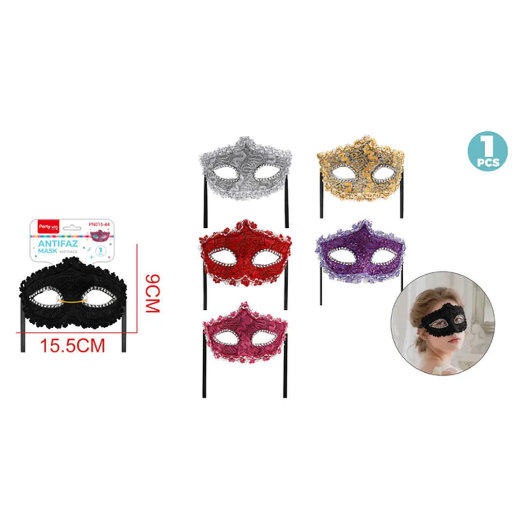 Mascarilla De Fiesta Encaje 1