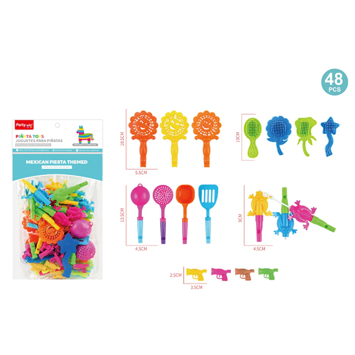 Set De Juguetes Para Pinata Nina 48 Unidades 1