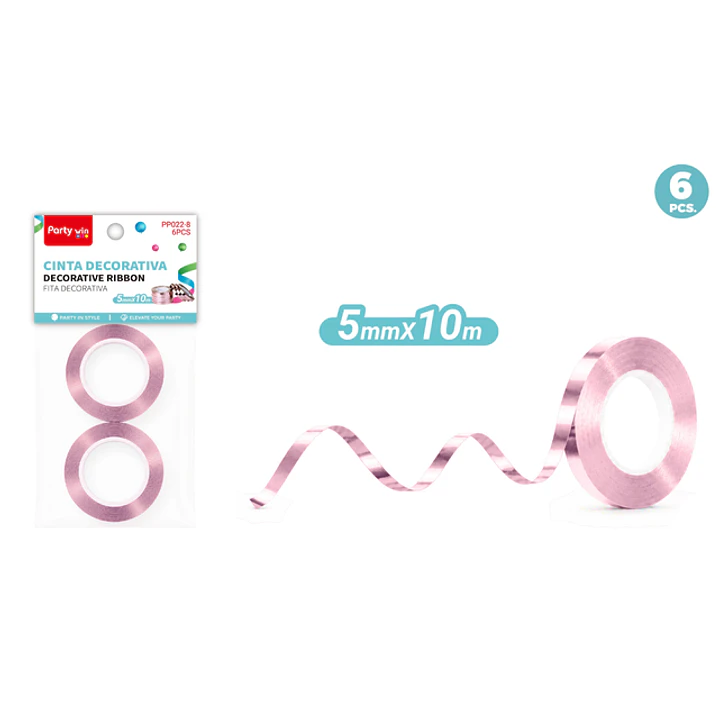 Cinta De Regalo Rosadorado 5Mmx10M 1