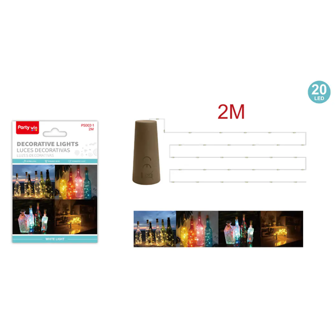 Luces Decorativa Blanco 2M 1
