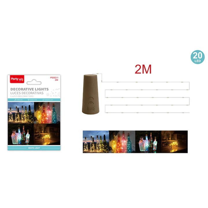 Luces Decorativa Blanco 2M 1