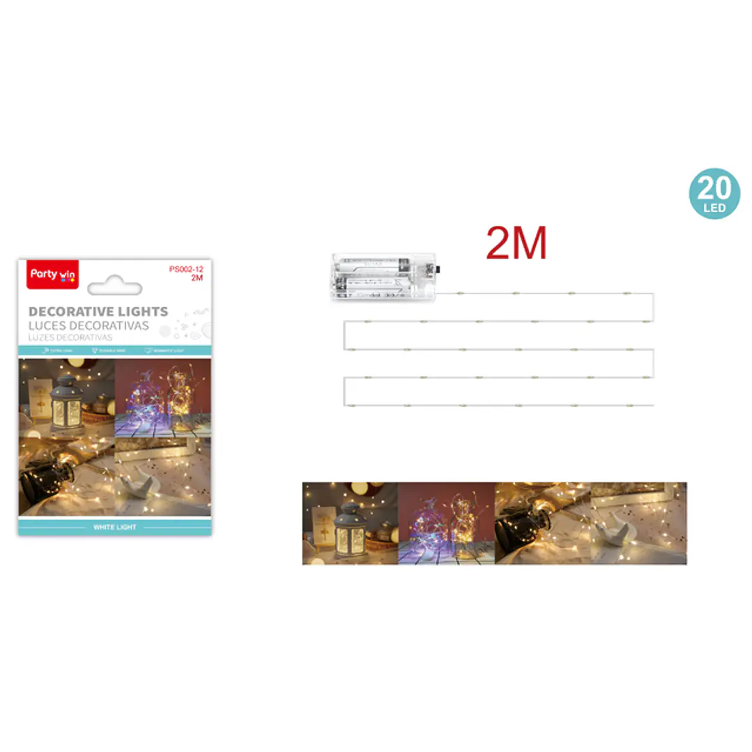 Luces Decorativa Colores 2M 1