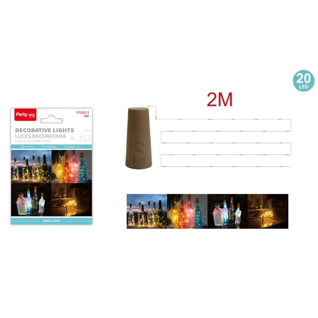 Luces Decorativa Colores 2M 1