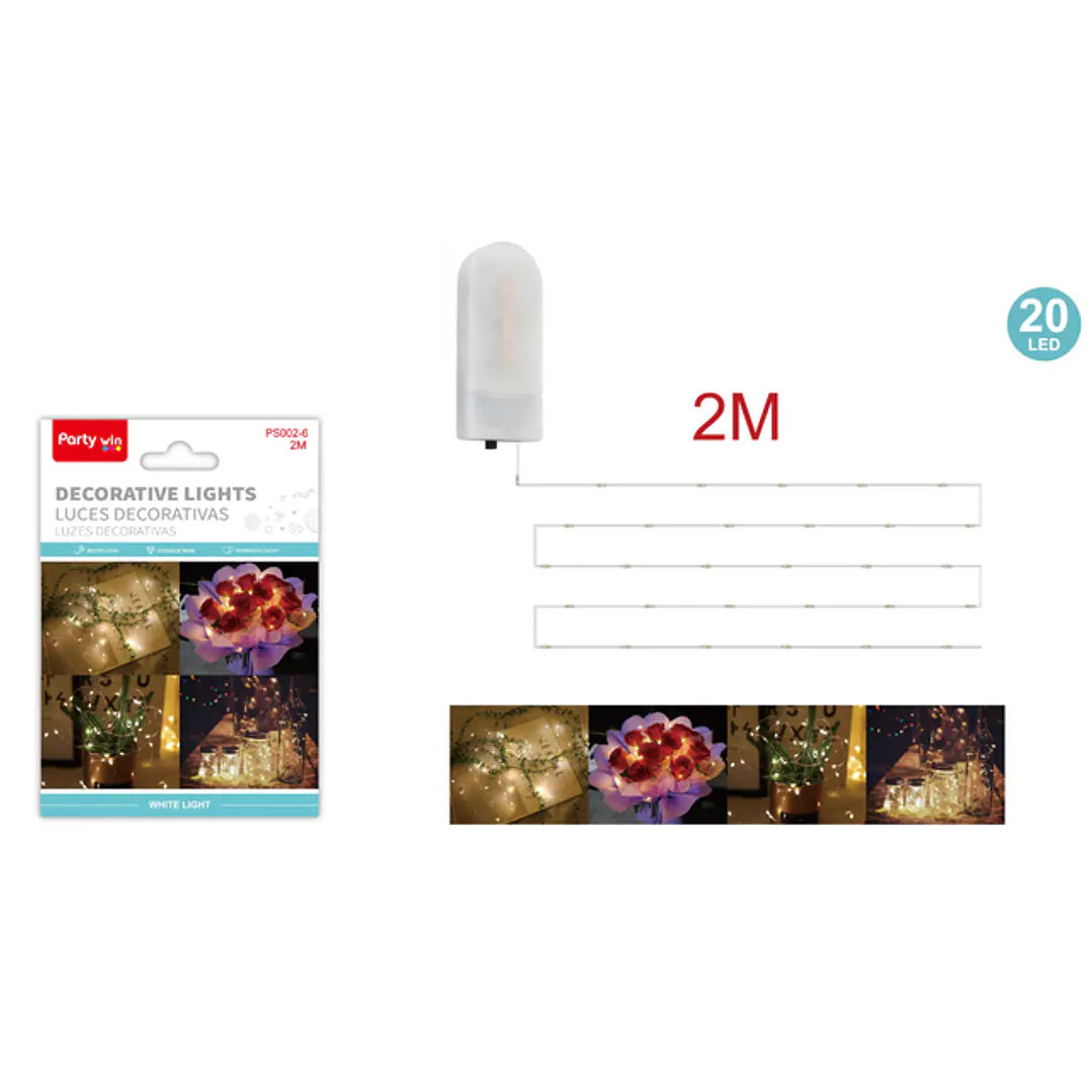 Luces Decorativa Colores 2M 1
