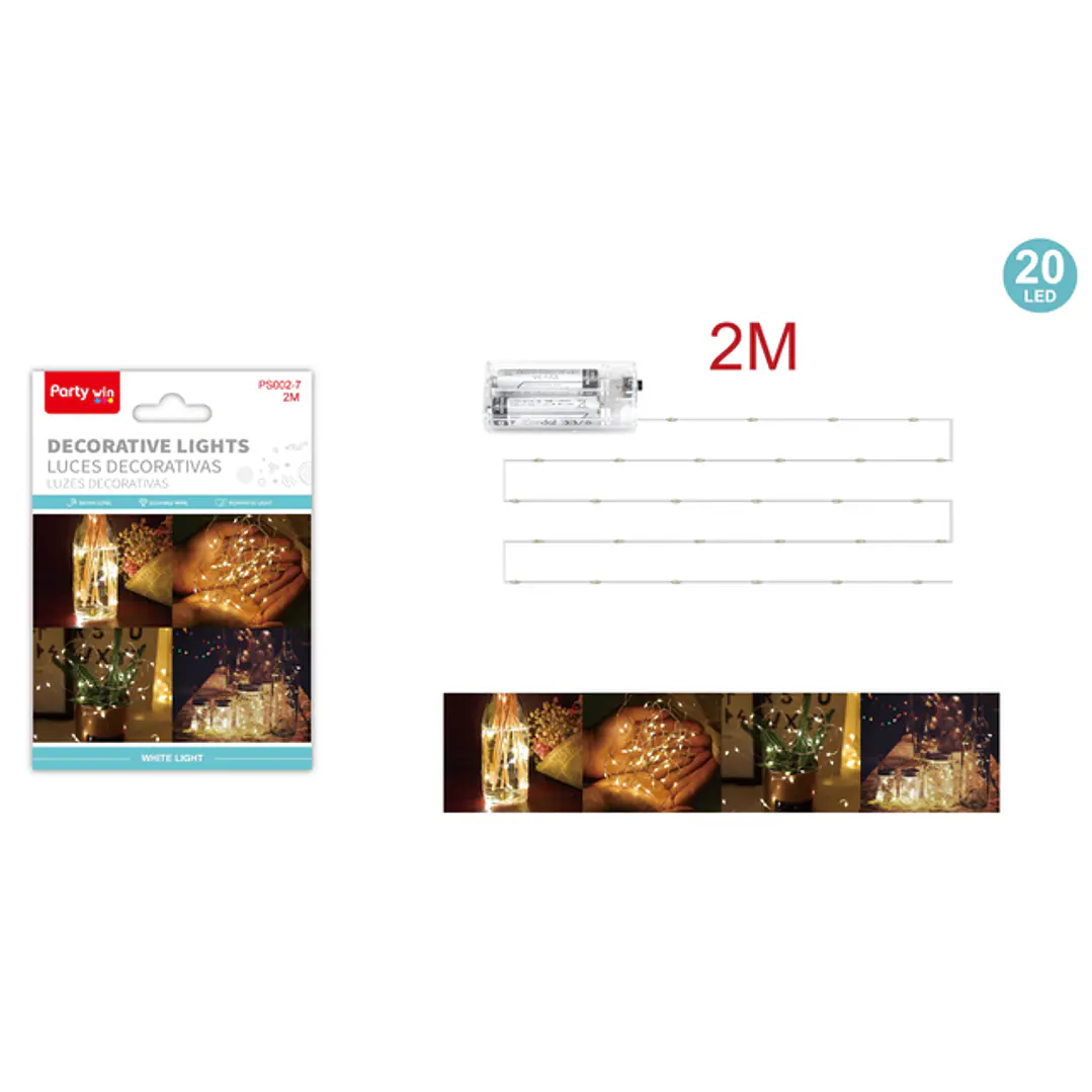 Luces Decorativa Blanco 2M 1