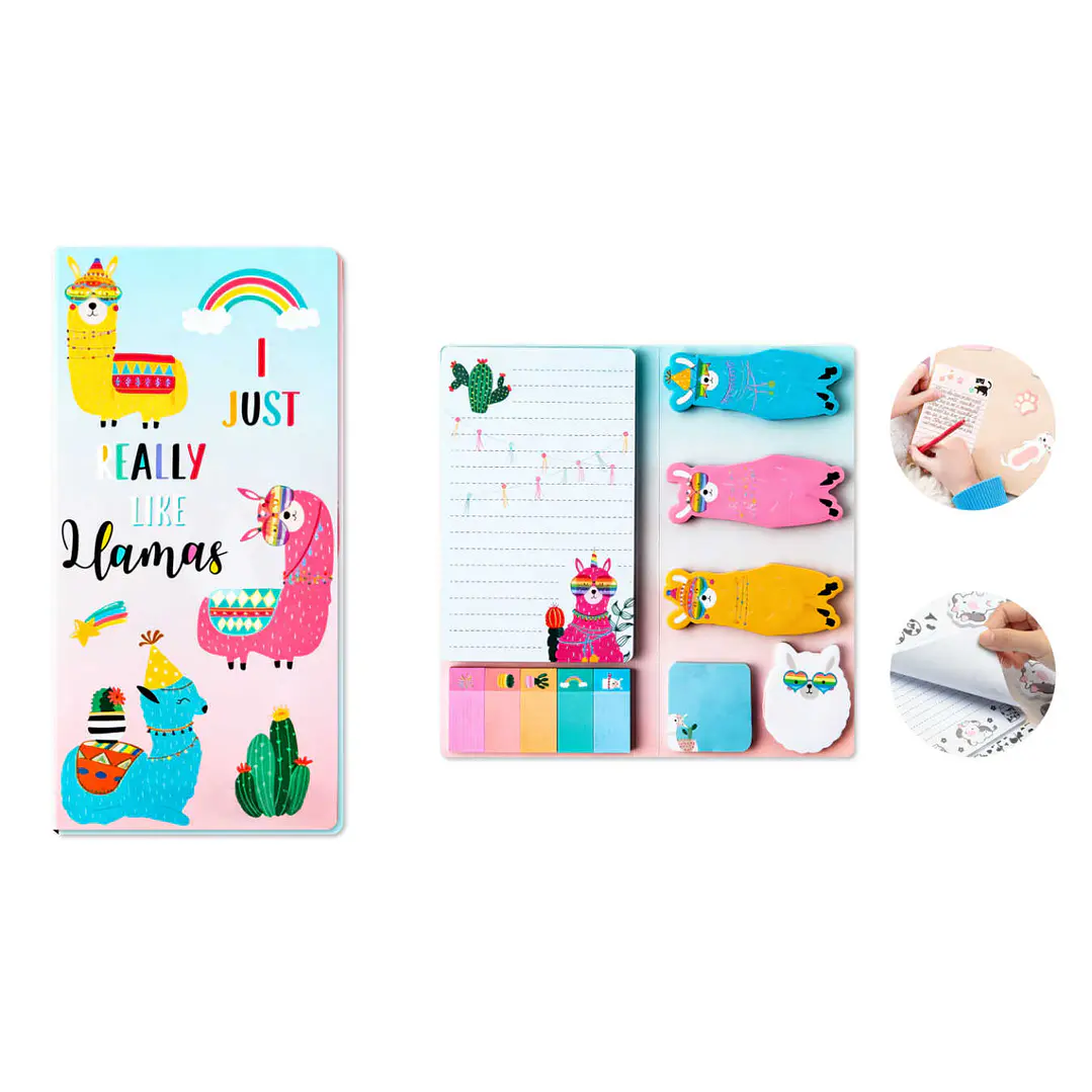 Set De Notas Adhesivas 30Hojas Alpaca 1