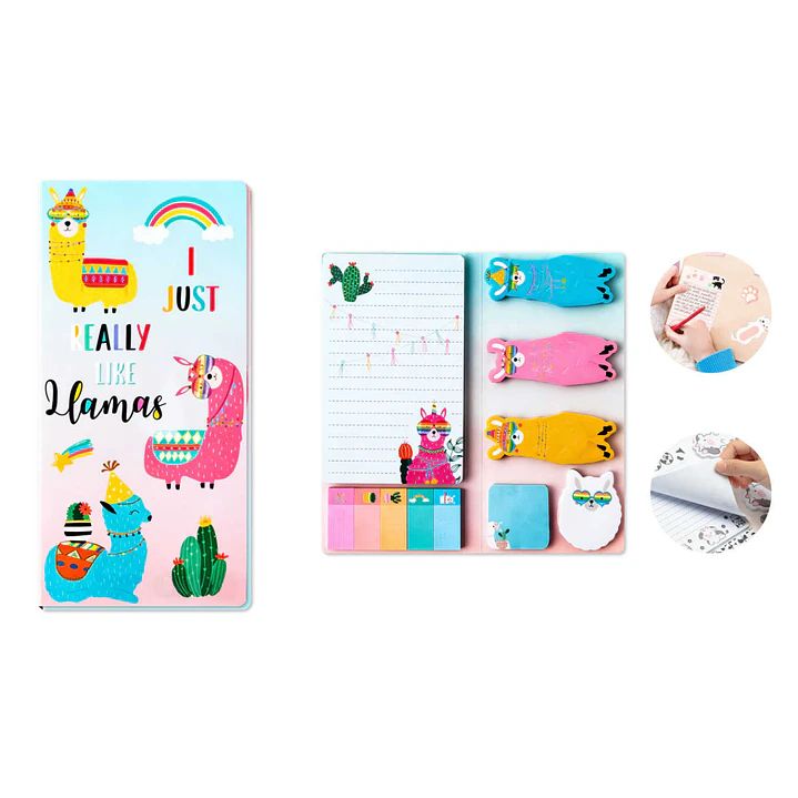 Set De Notas Adhesivas 30Hojas Alpaca 1