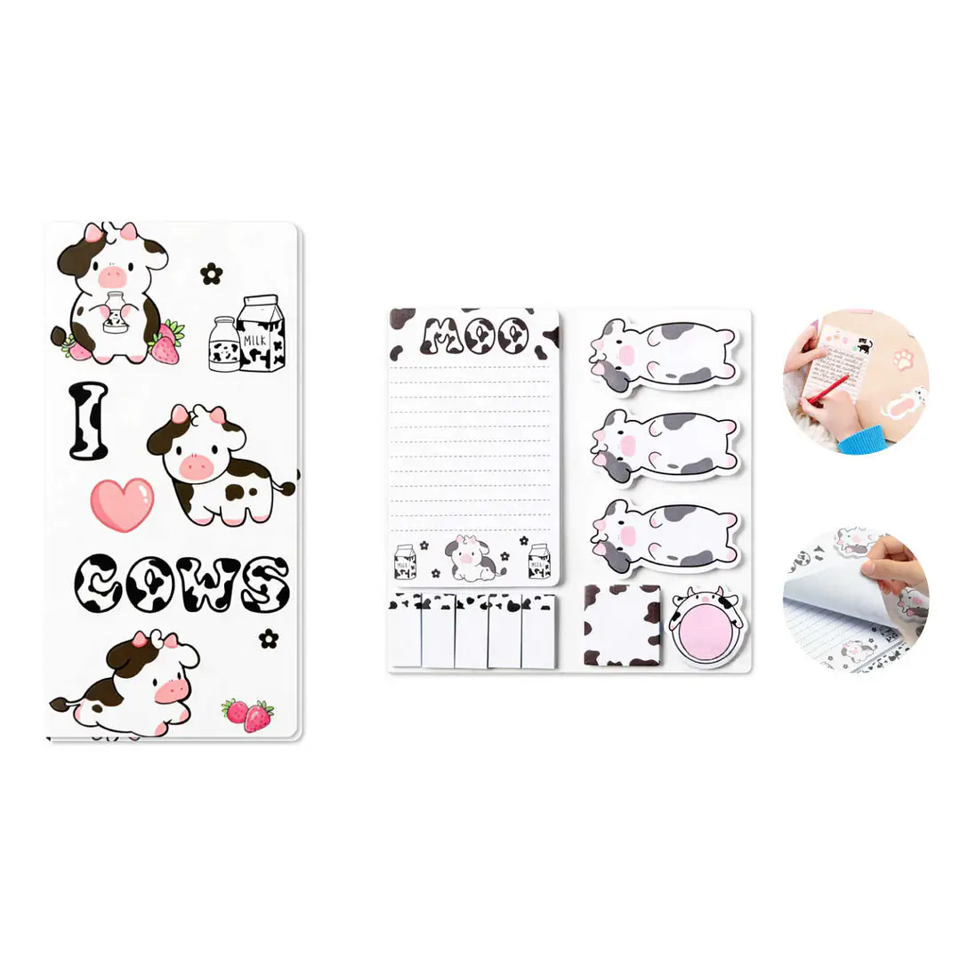 Set De Notas Adhesivas 30Hojas Vaca 1