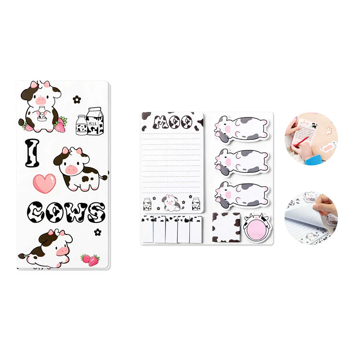 Set De Notas Adhesivas 30Hojas Vaca 1