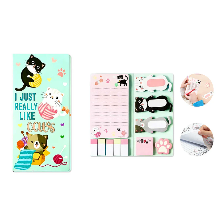 Set De Notas Adhesivas 30Hojas Gato 1
