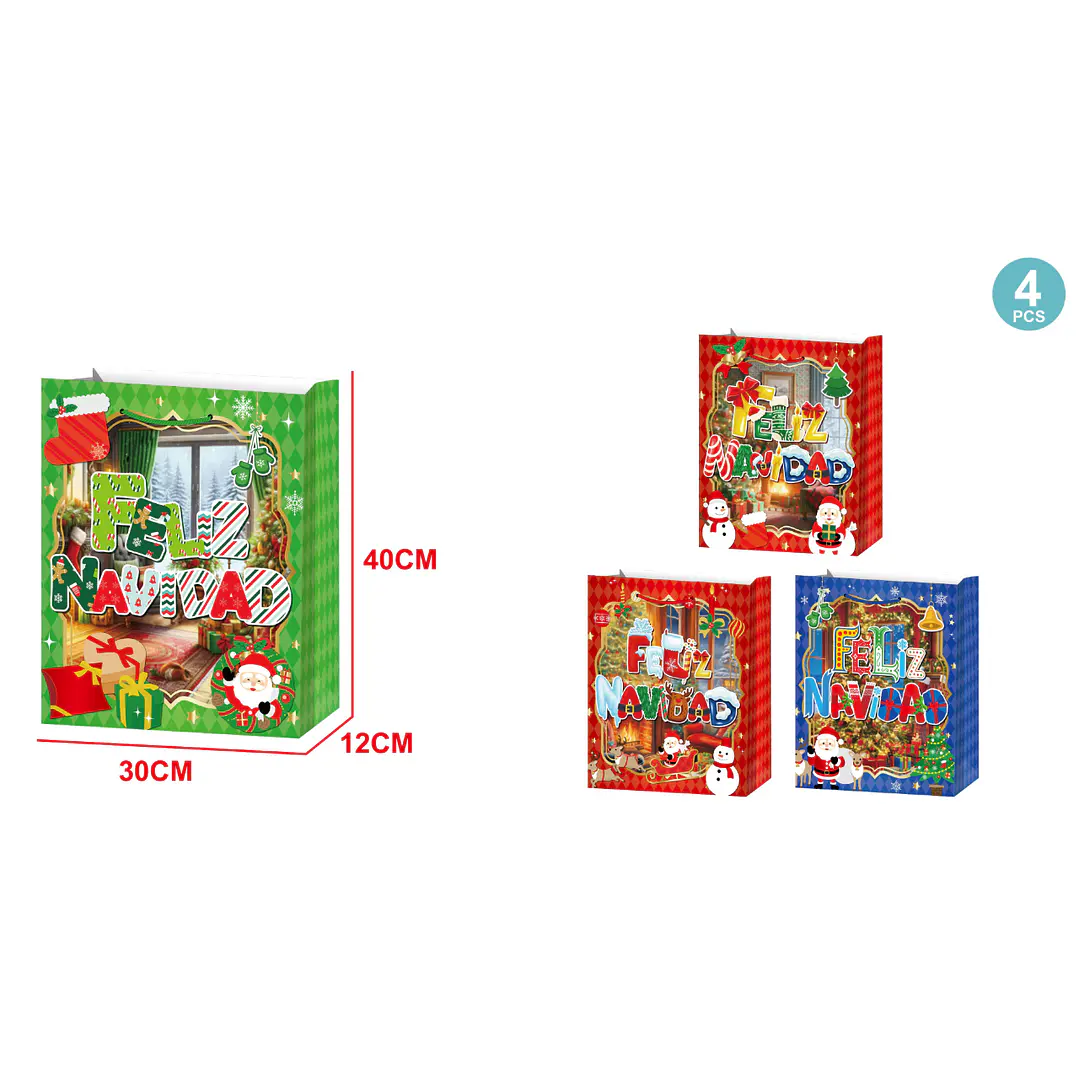 Bolsa De Regalo Navidad L 1
