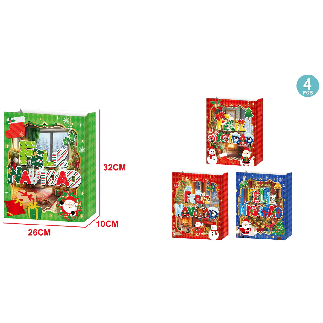 Bolsa De Regalo Navidad M 1