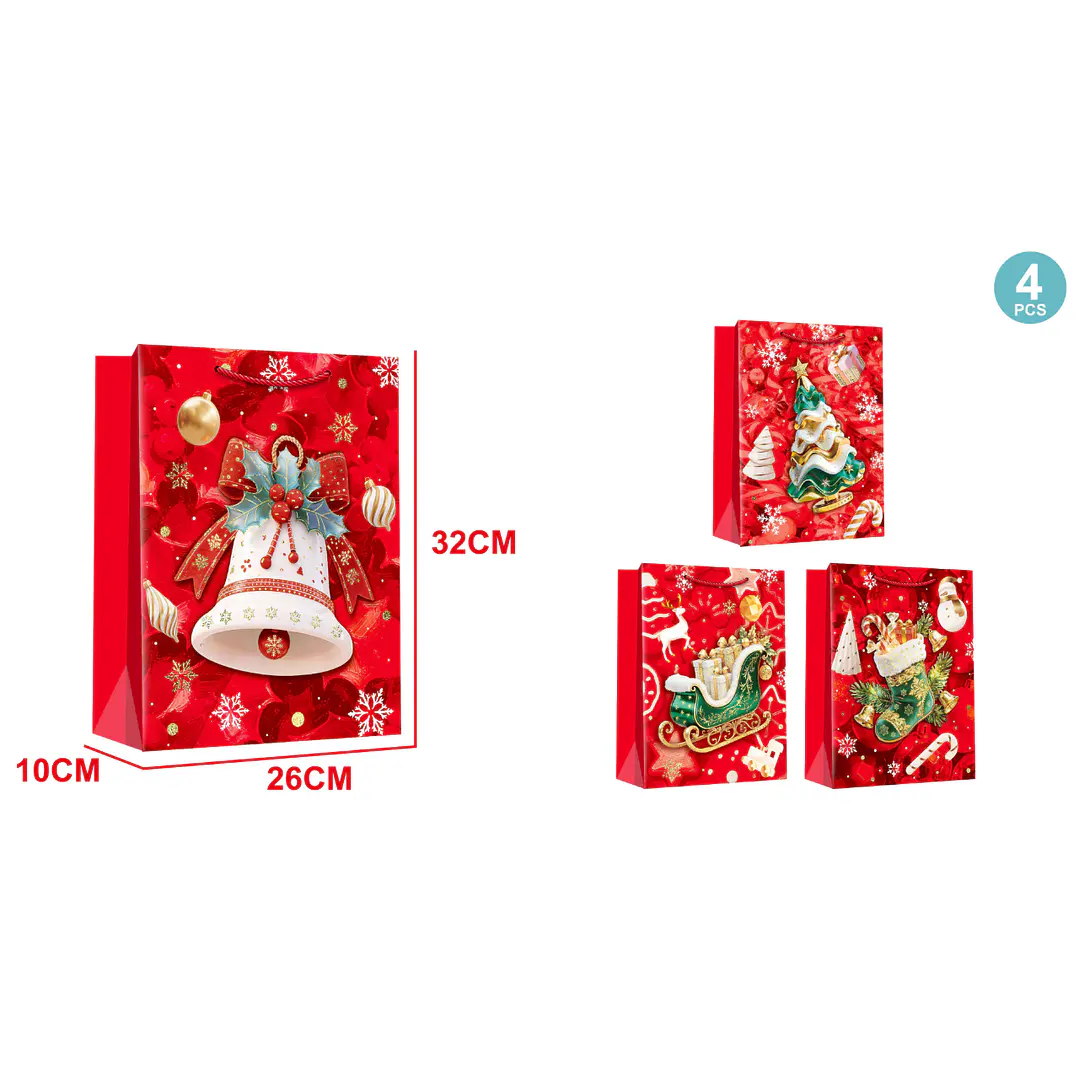 Bolsa De Regalo Navidad M 1