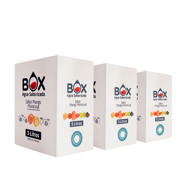 Pack 3 cajas Box de 5 litros Agua Saborizada 1