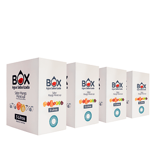 Pack 4 cajas Box de 5 litros Agua Saborizada 