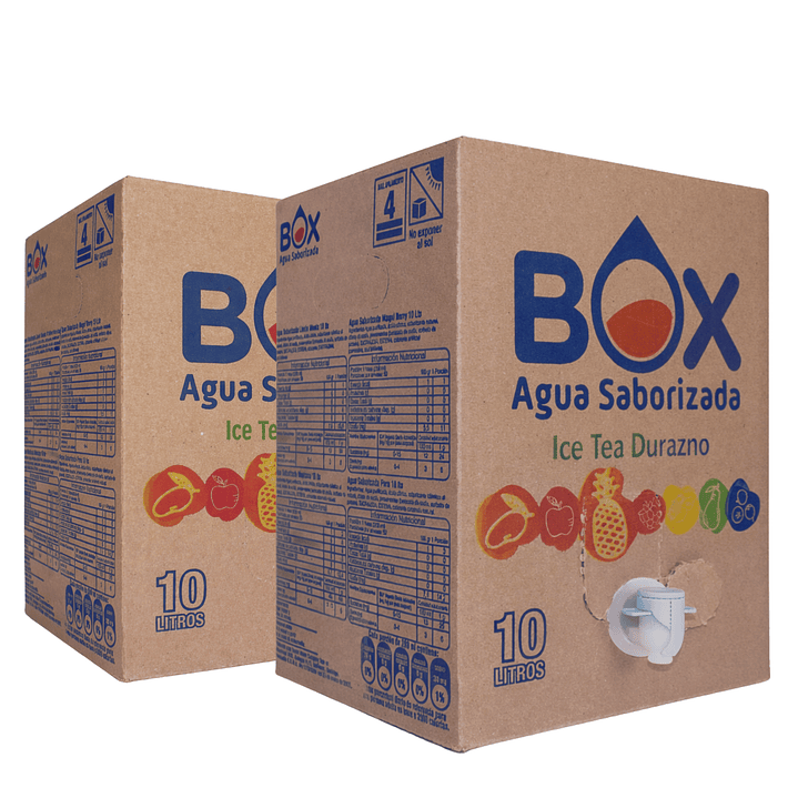 Pack 2 cajas BOX 10 lts Ice Tea Durazno  1