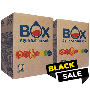 Pack 2 cajas BOX de 10 litros de Agua Saborizada