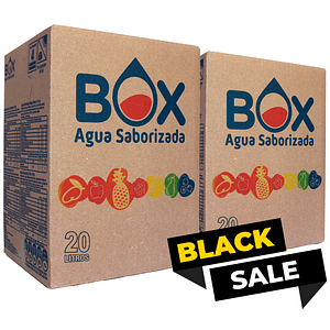 Pack 2 cajas BOX de 20 litros de Agua Saborizada