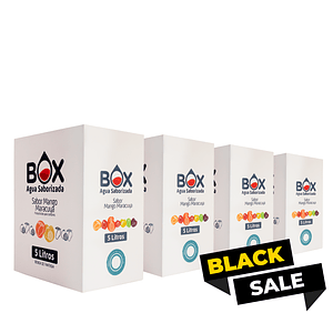 Pack 4 cajas Box de 5 litros Agua Saborizada 