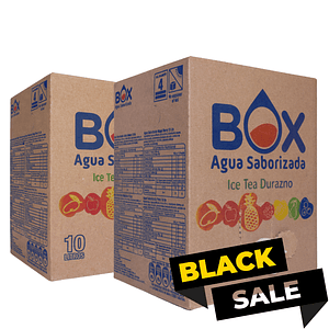 Pack 2 cajas BOX 10 litros Ice Tea Durazno 