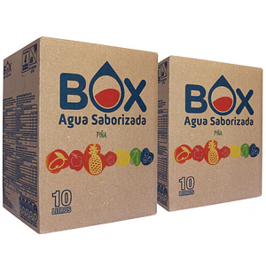 Pack 2 cajas BOX de 10 litros de Agua Saborizada