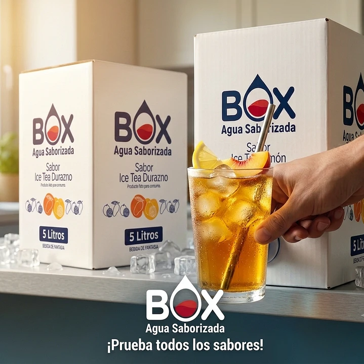 Pack 3 cajas Box de 5 litros Ice Tea Limón y Durazno 2