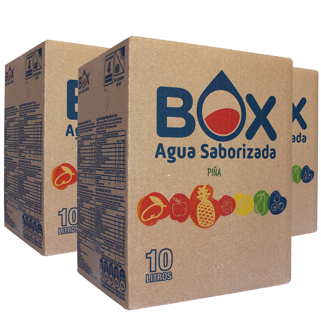 Pack 3 cajas BOX de 10 litros de Agua Saborizada- COPIA 1