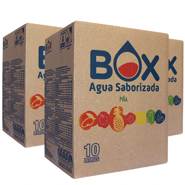 Pack 3 cajas BOX de 10 litros de Agua Saborizada- COPIA 1