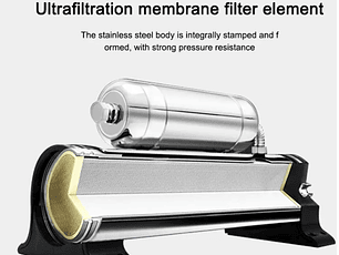 FILTRO ULTRAFILTRACION 1.5 M3/HR ACERO INOX. 0.01 MICRON (ULTIMA UNIDAD C/DETALLE)