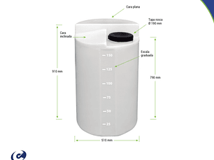 Quimitank-150 Estanque Dosificación de Químicos (consultar stock y despachos por zona geográfica)