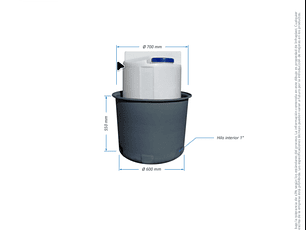Cubeta Anti derrame 150 litros Estanque Quimitank o similar (consultar stock y despachos por zona geográfica)