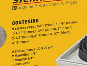 SET 16 PCS SIERRA COPA Y ACC. UYUSTOOLS