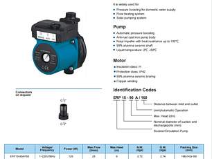 BOMBA SOSTENEDORA PRESION (BOMBA CALEFONT) DOMESTICA